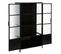 Vitrine 2 Portes Design "tibo" 160cm Noir