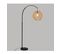 Lampadaire Arc Beige Et Noir H 180 Cm