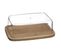 Beurrier Rectangulaire "bambou" 19cm Naturel