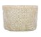 Lot De 3 Paniers De Rangement "seagrass" 24cm Blanc