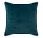 Coussin Déhoussable Bleu En Velours Embossé 40 X 40 Cm