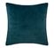 Coussin Déhoussable Bleu En Velours Embossé 40 X 40 Cm