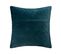 Coussin Déhoussable Bleu En Velours Embossé 40 X 40 Cm