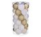 Déco De Sapin Lot De 30 Boules De Noël D 6 Cm  - Or Et Blanc