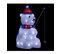 Déco De Noël Lumineuse Ours Pécheur 40 LED Blanches  H 39 Cm