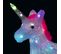 Déco Lumineuse Licorne 40 LED à Variation De Couleur H 40 Cm