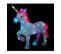 Déco Lumineuse Licorne 40 LED à Variation De Couleur H 40 Cm