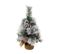 Sapin De Noël Artificiel Vert Floqué Blanc H 50 Cm