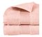 Drap De Bain En Coton Rose Tissu Éponge 100 X 150 Cm