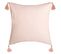 Housse De Coussin Hindou Or Et Pompons 40 X 40 Cm