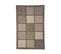 Tapis D'entrée Décor Carreaux Taupe 50 X 80 Cm