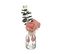 Composition Florale Artificielle Vase En Verre H 30 Cm