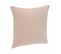 Coussin Déhoussable En Coton Beige Lin 38 X 38 Cm