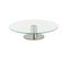 Plateau Tournant En Verre Et Inox  D 30 Cm