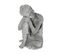 Statue Décorative  Bouddha Assis En Ciment  H 36 Cm