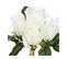 Bouquet De Fleurs Artificielles 7 Roses Blanches D. 20 X H. 30 Cm