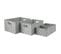 Lot De 4 Paniers De Rangement "déco" 38cm Gris