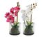 Vase ORCHIDEE COMPO Blanc/Violet