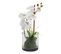 Vase ORCHIDEE COMPO Blanc/Violet