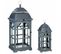 Lot De 2 Lanternes "bois" 77cm Gris