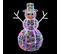 Bonhomme De Neige Lumineux Multicolore 60 cm - Multicolore