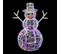 Bonhomme De Neige Lumineux Multicolore 60 cm - Multicolore