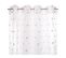 Rideau Voilage Multi Pompons Rose 140 X 240 Cm