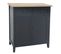 Buffet Design Contemporain Bois Damian - L. 80 X H. 85 Cm - Gris Foncé