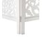 Paravent Design En Bois "terre" 183cm Blanc