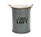 Lot De 3 Coffres Bidon En Métal Gris Alu Loft Rétro Factory