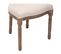 Chaise De Table En Coton Beige Lin Et Bois Blanchi Avec Dossier Cannage