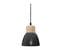 Luminaire Suspension En Bois Et Métal Noir D 15 Cm