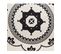 Tapis Rond Noir Et Blanc En Coton D 120 Cm