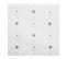 Nappe En Coton Blanc Impression Motif Doré 140 X 240 Cm