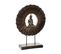 Statue H.49 cm ZEN Marron