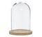 Cloche Décorative En Verre "shine" 26cm Naturel