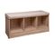 Banc Rangement 3 Cases Effet Bois Naturel L 105 Cm