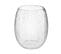 Vase Rond En Verre Craquelé H 28 Cm