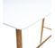 Table Haute Design Scandinave Roka - L. 120 X H. 105 Cm - Blanc