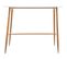 Table Haute Design Scandinave Roka - L. 120 X H. 105 Cm - Blanc