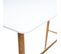 Table Haute Design Scandinave Roka - L. 120 X H. 105 Cm - Blanc