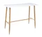 Table Haute Design Scandinave Roka - L. 120 X H. 105 Cm - Blanc