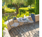 Table De Jardin Pliante Ronde Greensboro - 2 Places - Gris Quartz