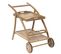 Desserte De Jardin En Bois à Roulettes Tiwi - L. 105 X H. 78 Cm - Beige