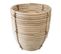 Lot De 3 Pots De Fleurs En Rotin