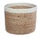 Set De 3 Paniers De Rangement En Jute Naturel Et Blanc