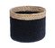 Set De 3 Paniers De Rangement En Jute Beige Et Noir