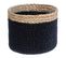 Set De 3 Paniers De Rangement En Jute Beige Et Noir