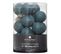 Guirlande LED 16 Boules - Bleu Canard