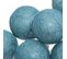 Guirlande Sur Secteur LED 20 Boules - Bleu Canard